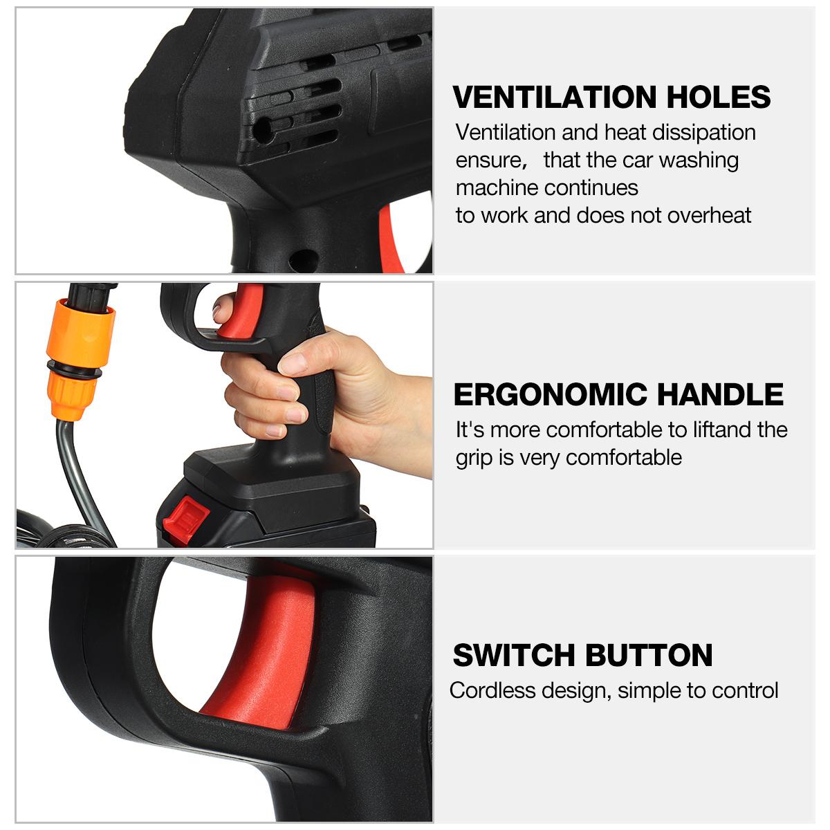 PowerClean Pro: Car Pressure Washer with Dual Battery Power