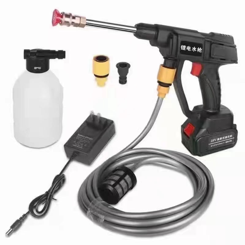 PowerClean Pro: Car Pressure Washer with Dual Battery Power